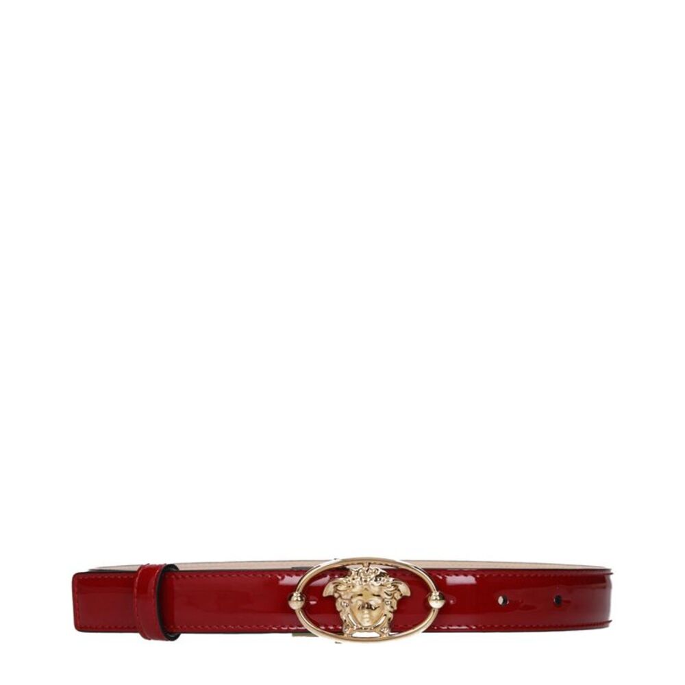 Versace Red Leather Regular Women's Belt